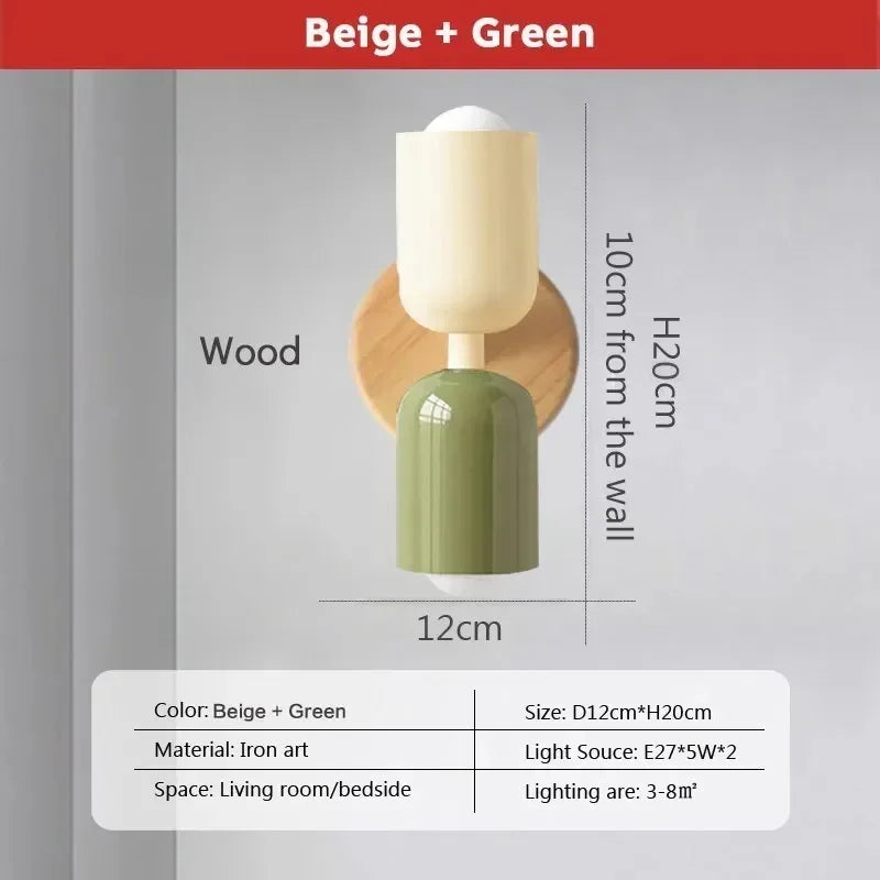 Make It Pop - Nordic LED Wall Lamps Modern Minimalist Cream Double Head Lights For Living Room Bedroom Bedside Study Indoor Decoration Fixture
