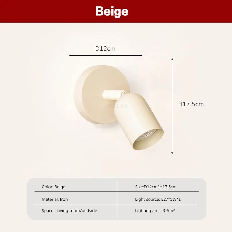 Make It Pop - Wall Lamp Minimalist Macaron Room Decorative Wall Sconce Bedroom Bedside Study Entryway Hallway Aisle Indoor Nordic Decor Lights