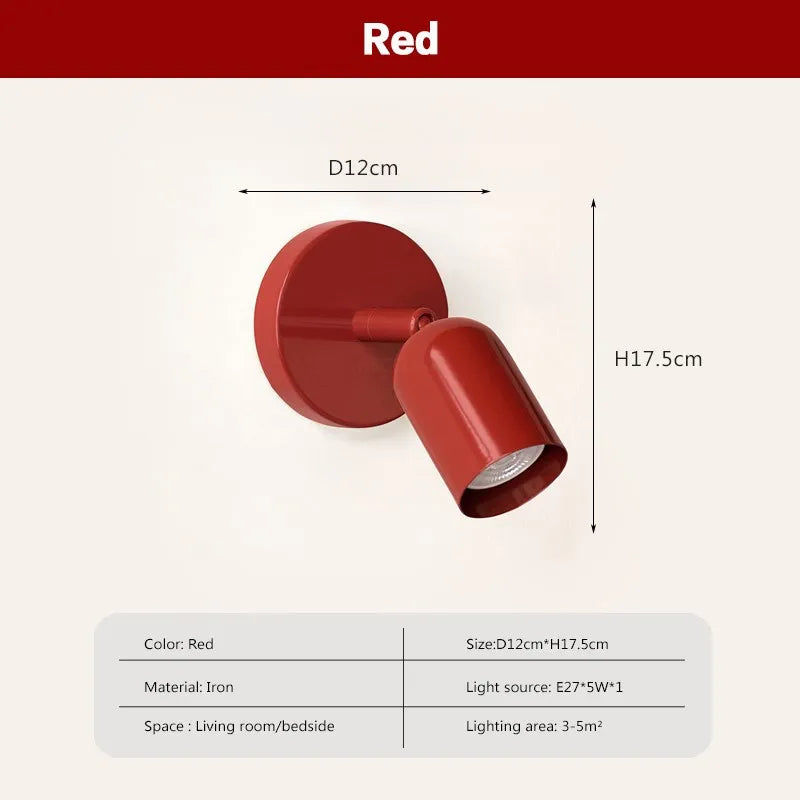 Make It Pop - Wall Lamp Minimalist Macaron Room Decorative Wall Sconce Bedroom Bedside Study Entryway Hallway Aisle Indoor Nordic Decor Lights