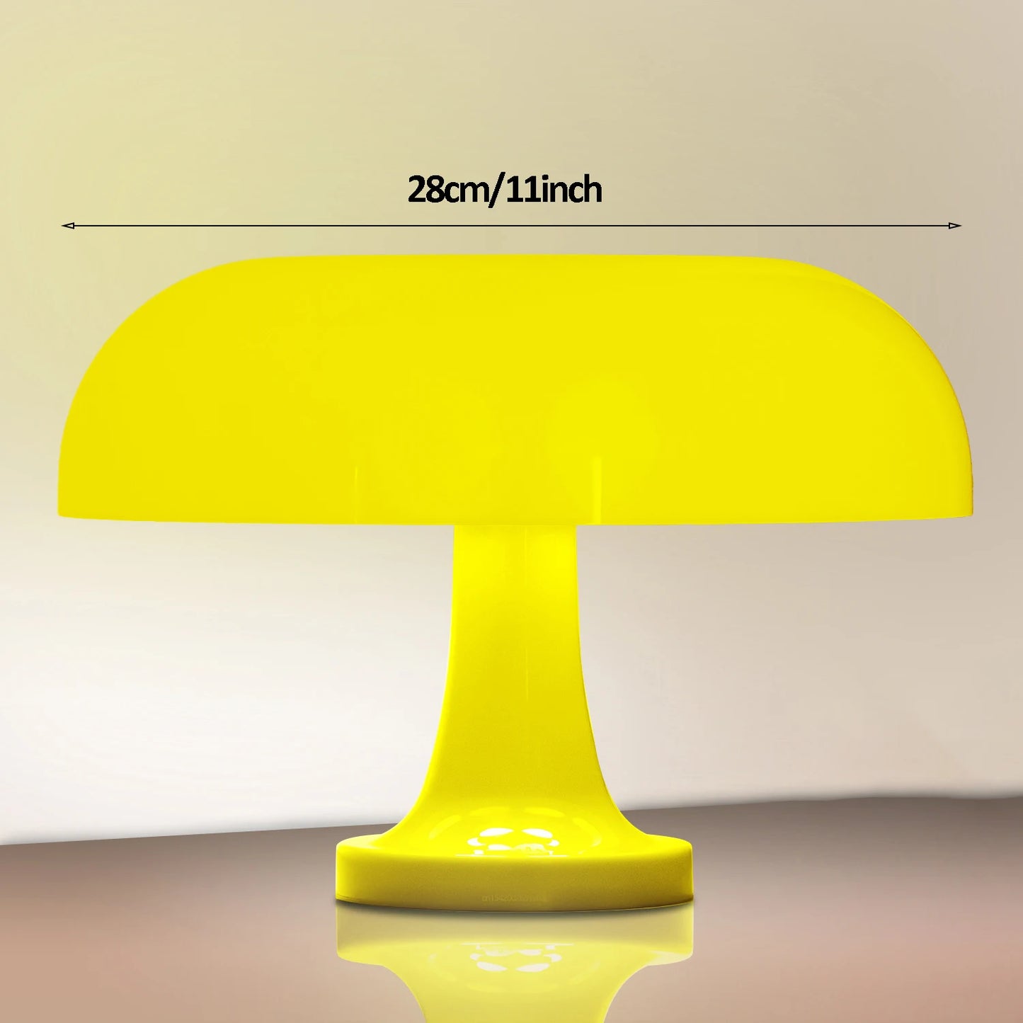 Make It Pop - Classic Mushroom Table Lamp Modern Bauhaus Art Table Lamp Bedroom Bedside Lamp Danish Designer Orange Decorative Table Lamp
