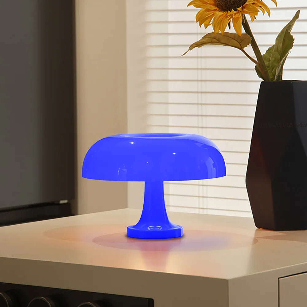 Make It Pop - Classic Mushroom Table Lamp Modern Bauhaus Art Table Lamp Bedroom Bedside Lamp Danish Designer Orange Decorative Table Lamp
