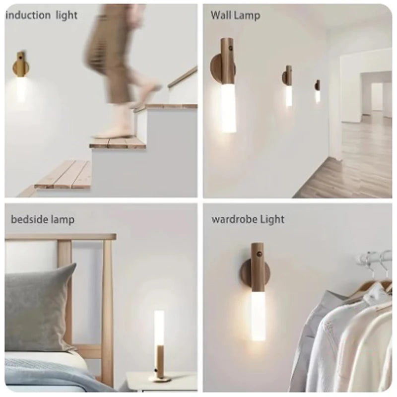 Make It Pop - Intelligent Human Body Induction Night Light LED Rechargeable Corridor Hallway Cabinet Wall Light Outdoor Emergency Light