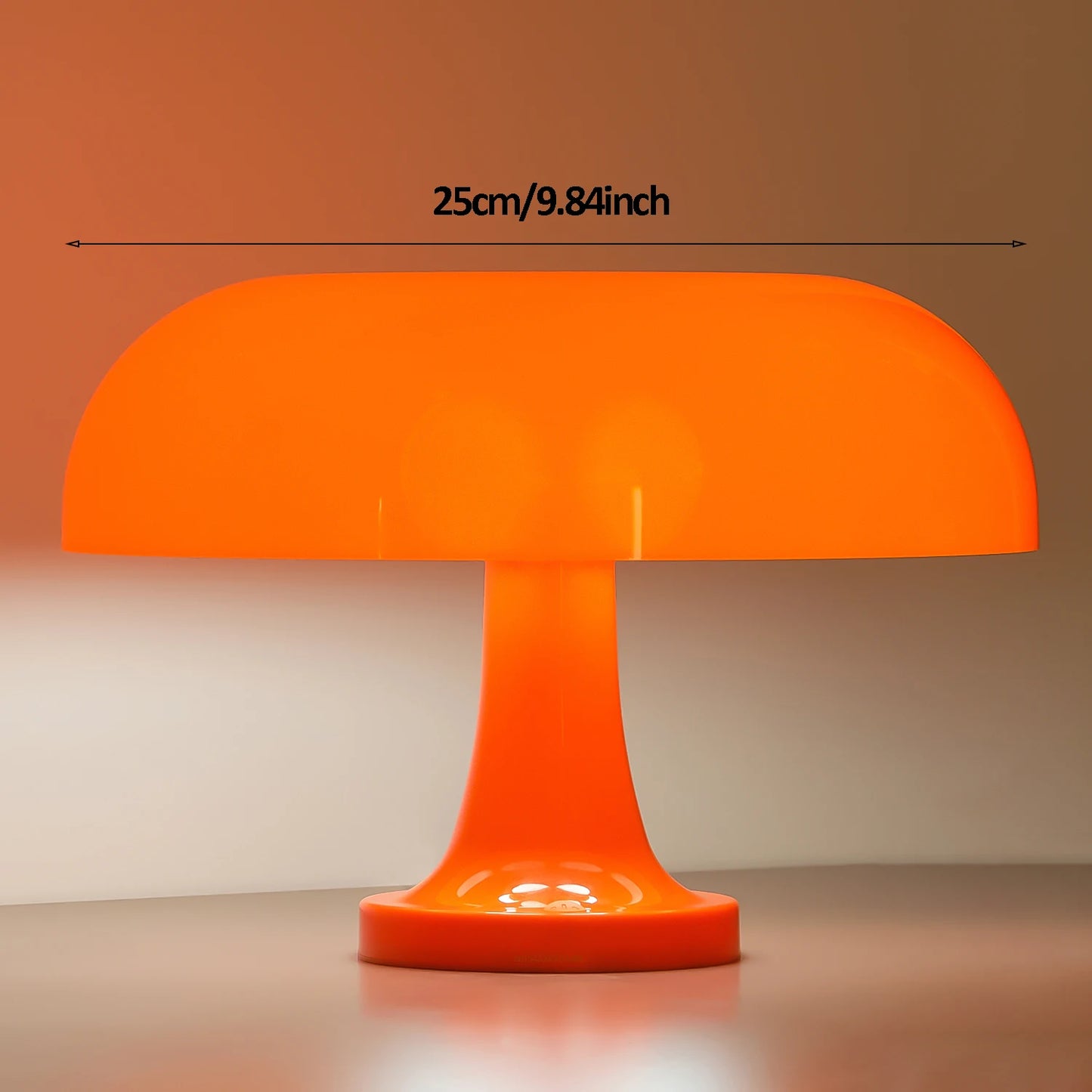 Make It Pop - Classic Mushroom Table Lamp Modern Bauhaus Art Table Lamp Bedroom Bedside Lamp Danish Designer Orange Decorative Table Lamp