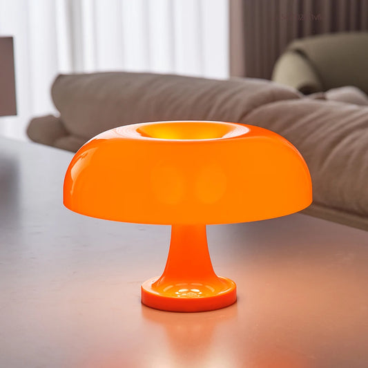 Make It Pop - Classic Mushroom Table Lamp Modern Bauhaus Art Table Lamp Bedroom Bedside Lamp Danish Designer Orange Decorative Table Lamp